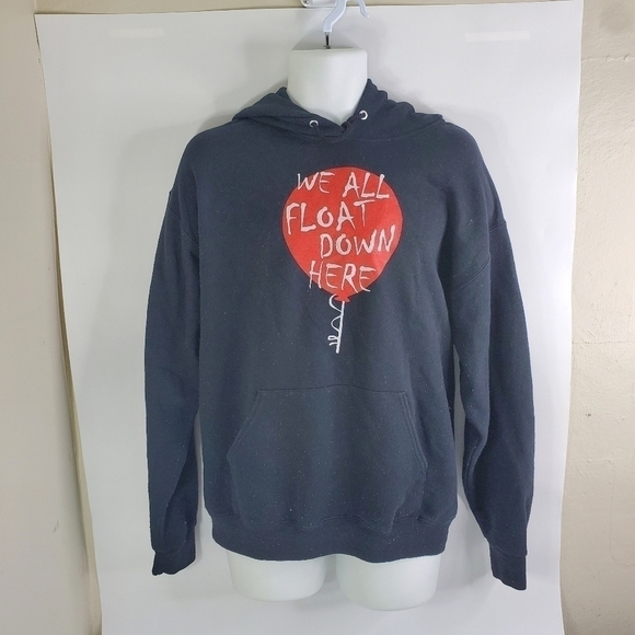 We All Float Down Here Red Balloon Sweatshirt Hoodie Adult Large - Picture 5 of 5